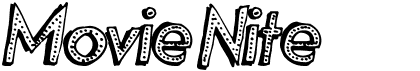 preview image of the Movie Nite font