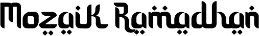 preview image of the Mozaik Ramadhan font