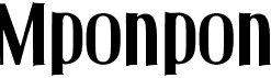 preview image of the Mponpon font