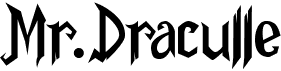 preview image of the Mr.Draculle font