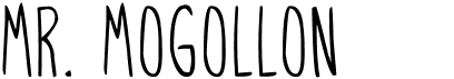 preview image of the Mr. Mogollon font