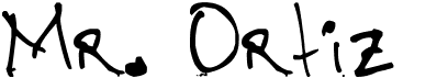 preview image of the Mr. Ortiz font