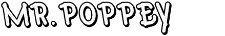 preview image of the Mr.Poppey font