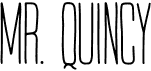 preview image of the Mr. Quincy font
