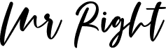 preview image of the Mr Right font