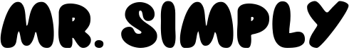 preview image of the Mr. Simply font