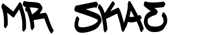 preview image of the Mr Skae font