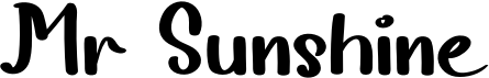 preview image of the Mr Sunshine font