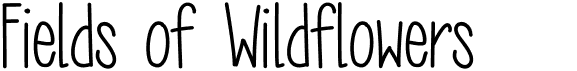 preview image of the MRF Fields of Wildflowers font