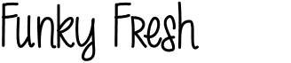 preview image of the MRF Funky Fresh font