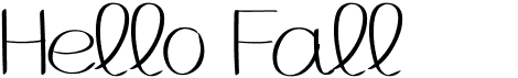 preview image of the MRF Hello Fall font