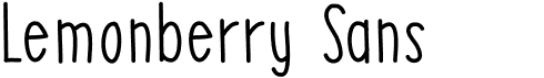 preview image of the MRF Lemonberry Sans font