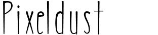 preview image of the MRF Pixeldust font