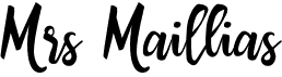 preview image of the Mrs Maillias font