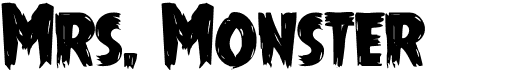 preview image of the Mrs. Monster font