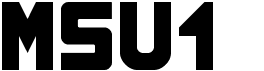 preview image of the MSU1 font