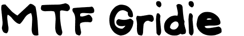 preview image of the MTF Gridie font