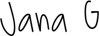 preview image of the MTF Jana G font
