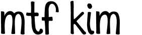 preview image of the MTF Kim font