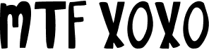 preview image of the MTF Xoxo font