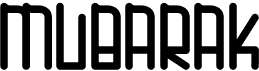 preview image of the Mubarak font