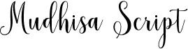 preview image of the Mudhisa Script font