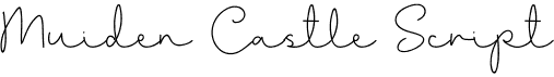 preview image of the Muiden Castle Script font
