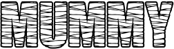 preview image of the Mummy font