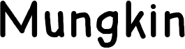 preview image of the Mungkin font
