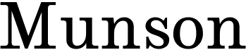 preview image of the Munson font