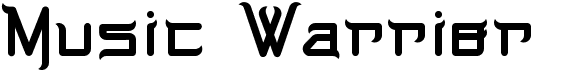 preview image of the Music Warrior font