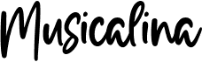 preview image of the Musicalina font