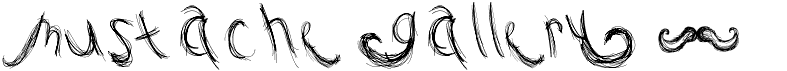 preview image of the Mustache Gallery font