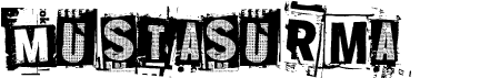 preview image of the Mustasurma font