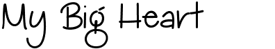 preview image of the My Big Heart font