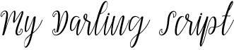 preview image of the My Darling Script font
