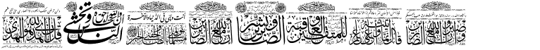 preview image of the My Font Quraan 3 font