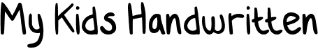 preview image of the My Kids Handwritten font