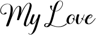 preview image of the My Love font