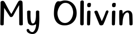 preview image of the My Olivin font