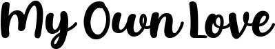 preview image of the My Own Love font