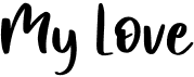preview image of the MyLove font