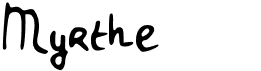 preview image of the Myrthe font