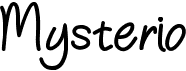 preview image of the Mysterio font