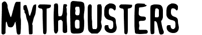 preview image of the MythBusters font