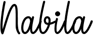 preview image of the Nabila font