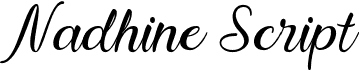 preview image of the Nadhine Script font