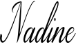 preview image of the Nadine font