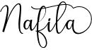 preview image of the Nafila font