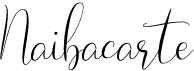 preview image of the Naibacarte font